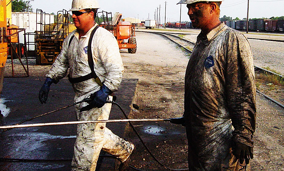 Pressure Washing East Coast Railroad