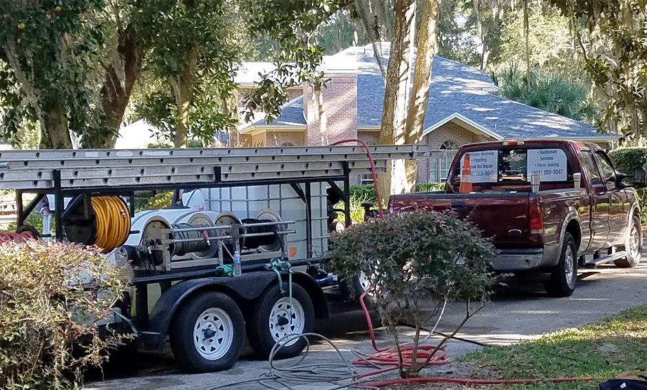 Pressure Washing Truck & Trailer