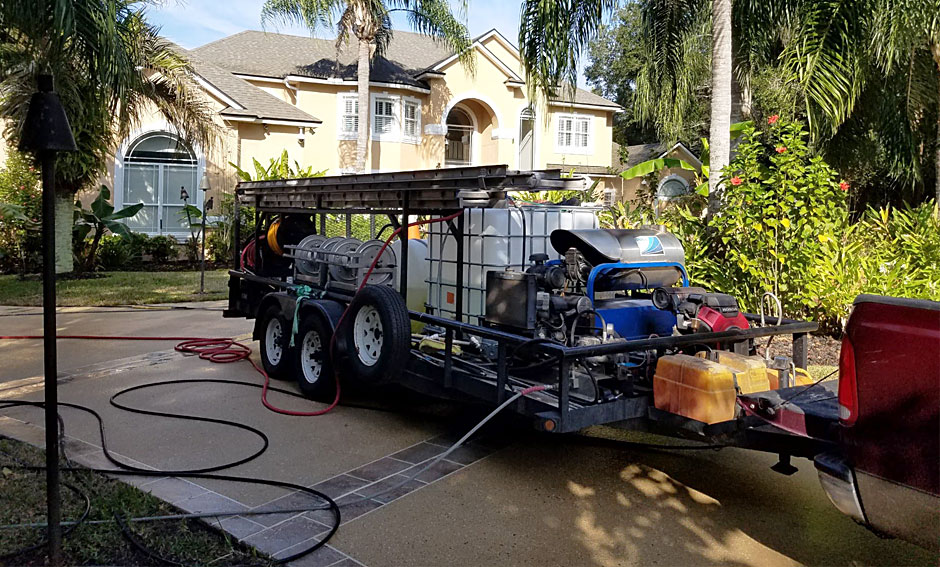 Pressure Washing Truck & Trailer